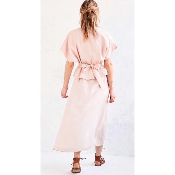 Shakuhachi Dust Pink Isabelle Wrap Dress - Picture 3 of 10